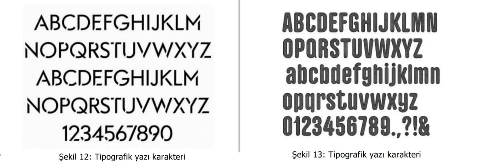 tipografik yazı karakter örnekleri-osmaniye web tasarım